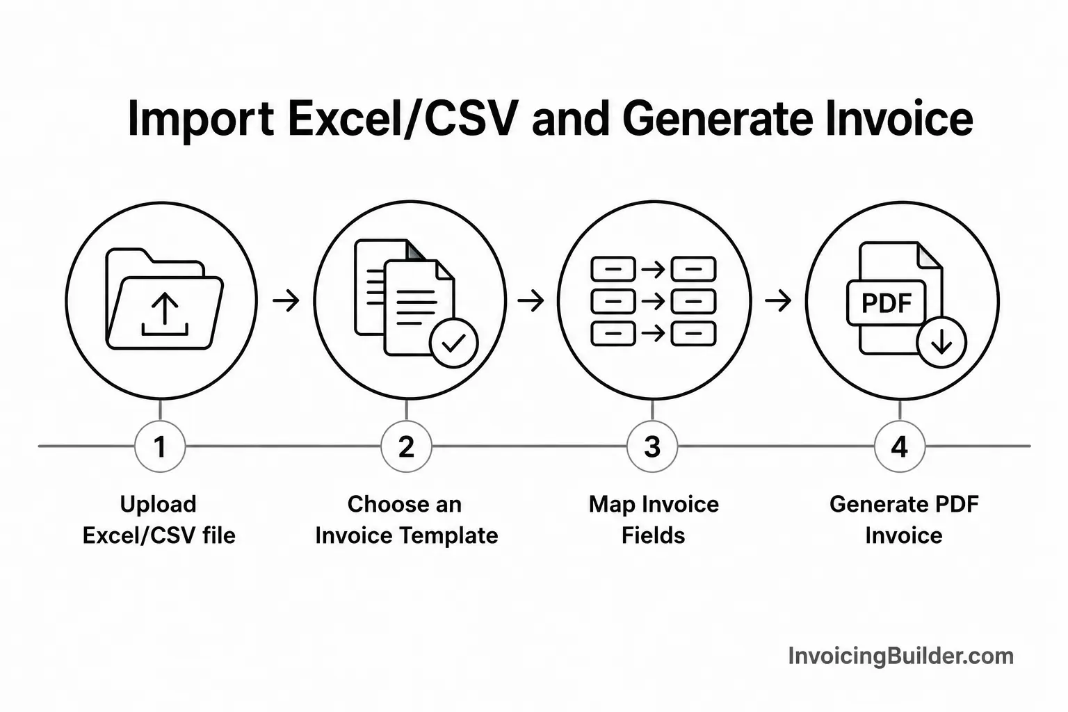 How to Import Excel or CSV Data into an Invoice Template